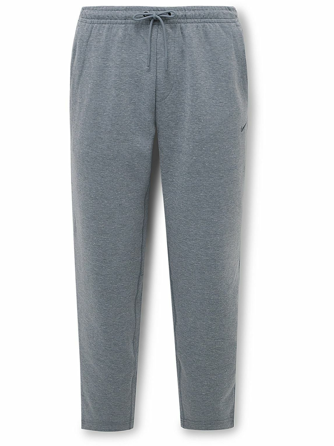nike training tapered jogging bottoms grey
