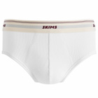 SKIMS Men's Classic Cotton Rib Brief in Chalk