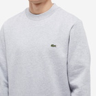 Lacoste Men's Classic Crew Sweat in Silver Marl