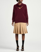 Manila Grace Womens Turtleneck Burgundy