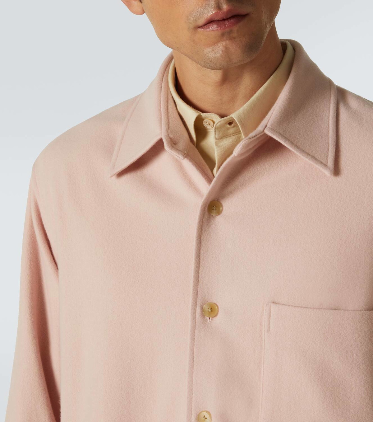 Auralee Wool flannel overshirt Auralee