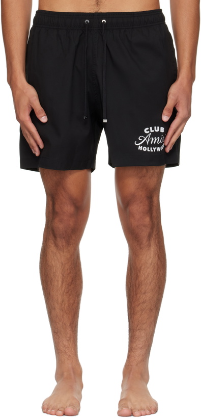 Photo: AMIRI Black 'Club Amiri' Swim Shorts
