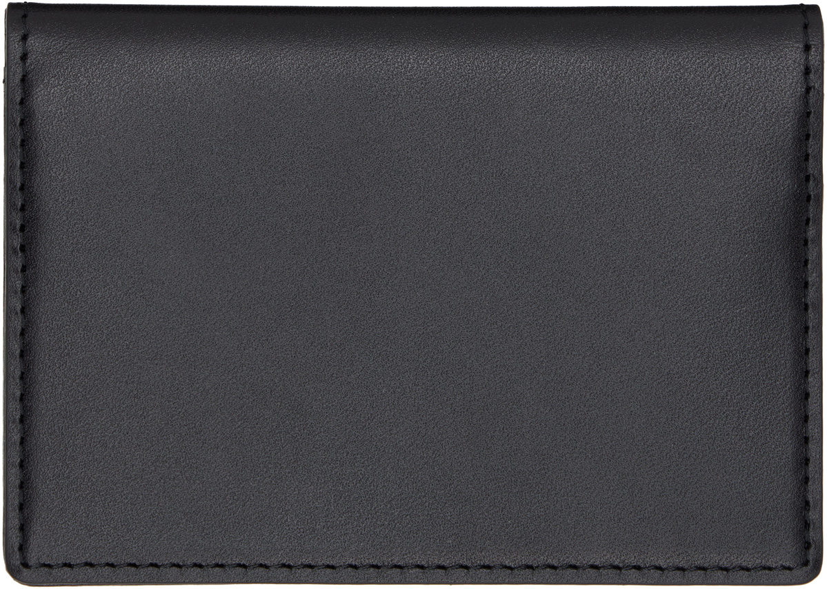 YOHJI YAMAMOTO Black Leather Card Holder