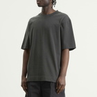 MHL by Margaret Howell Men's Flatlock Crew T-Shirt in Black Green