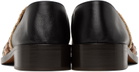 Wales Bonner Black Stacked Heel Loafers