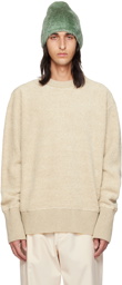 Jil Sander Beige Crewneck Sweatshirt