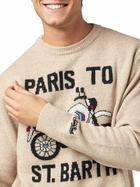 MC2 Saint Barth Man Sweater With Paris To St.barth Front Print