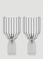 Fferrone Design Set of Two Margot White Wine Goblets