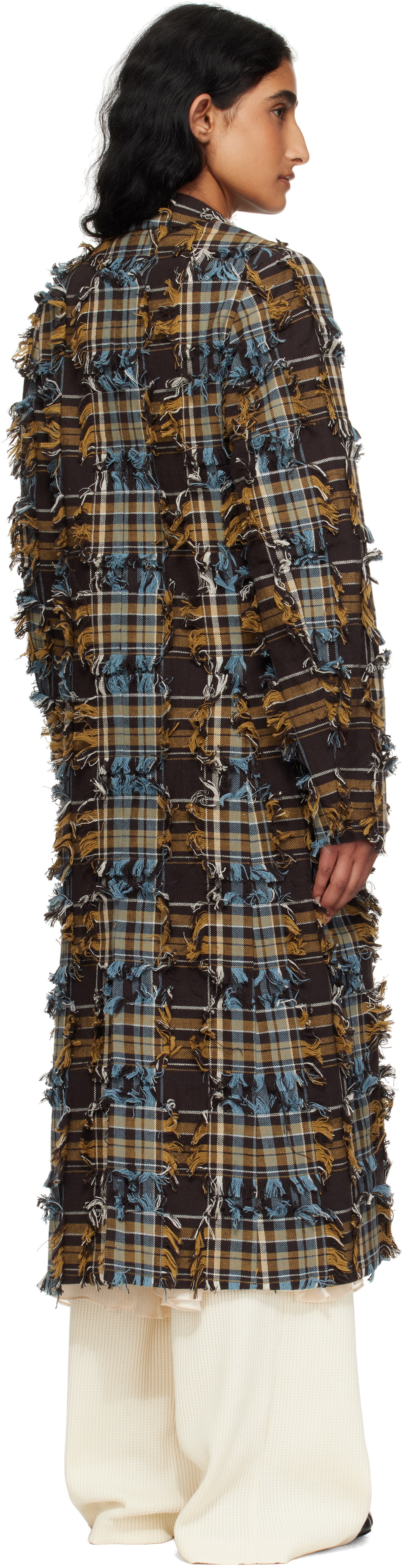 Collina Strada Brown & Blue Wolverine Coat