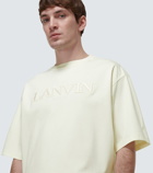 Lanvin - Logo embroidered cotton T-shirt
