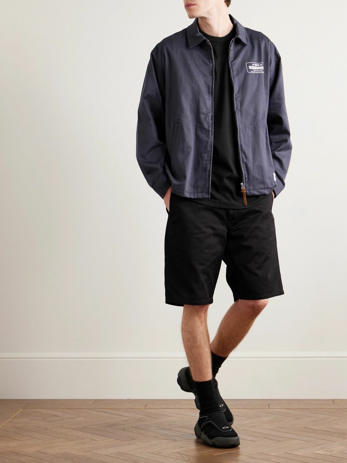 WTAPS - Logo-Appliquéd Embroidered Cotton-Blend Jersey T