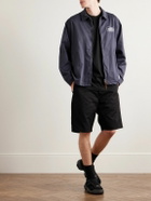 WTAPS - Logo-Appliquéd Embroidered Cotton-Blend Jersey T-Shirt - Black