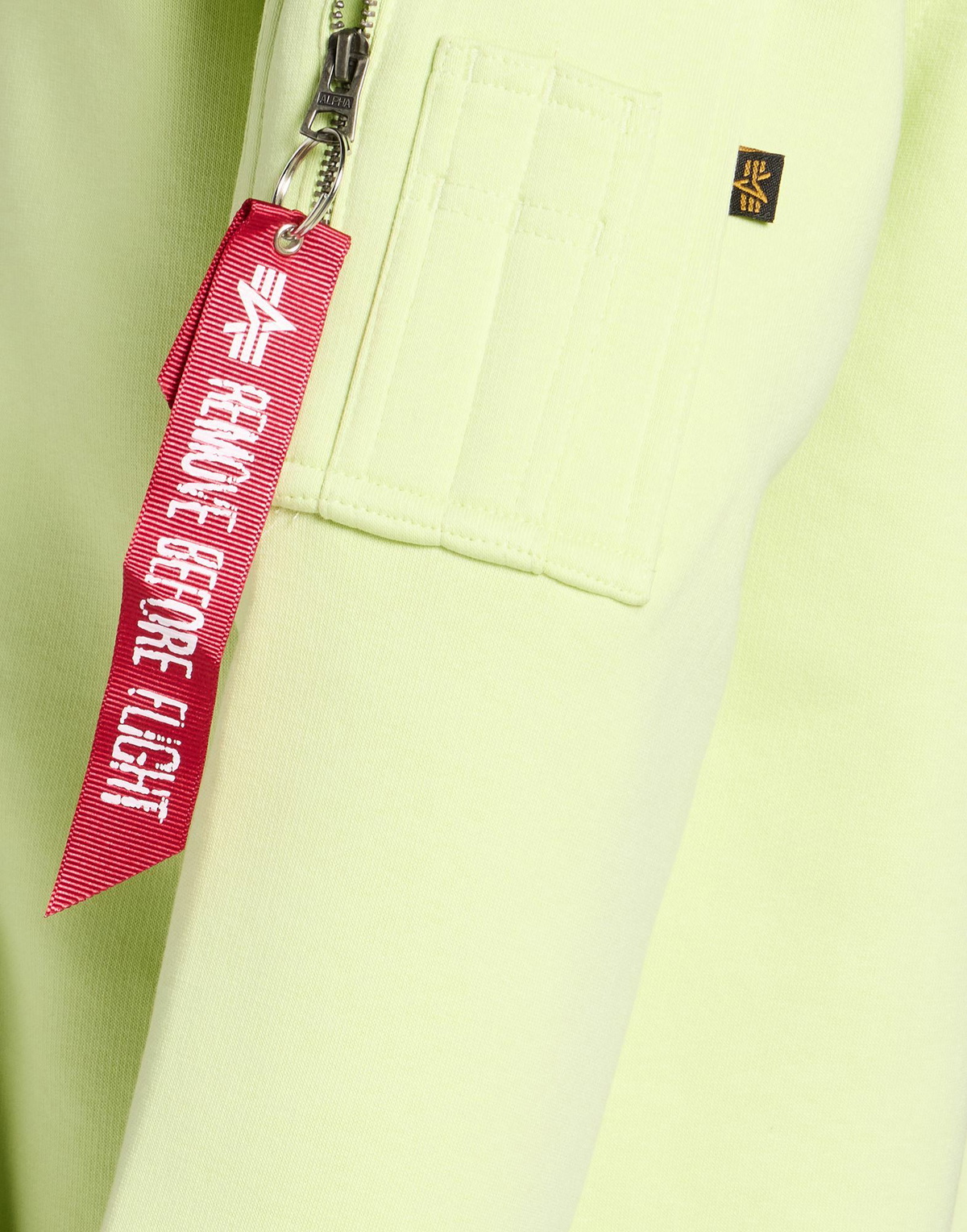 Alpha Industries Mens Sweatshirt in Lime green