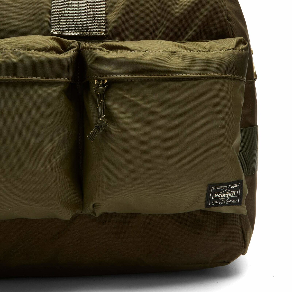 Porter-Yoshida & Co. Force 2-Way Duffle Bag in Olive Drab 