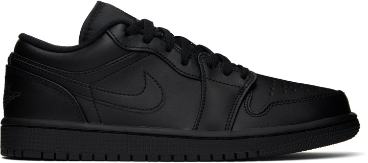 Photo: Nike Jordan Black Air Jordan 1 Low Sneakers