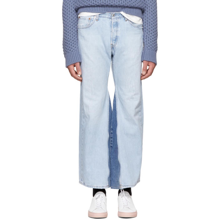 Photo: B Sides Indigo Fretwork Culotte Jeans