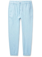 Onia - Elijah Slim-Fit Linen Trousers - Blue