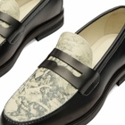 Duke + Dexter Men's Wilde Fall Of Giant Penny Loafer in Black/White