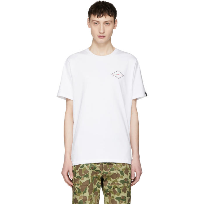 Photo: Rag and Bone White Mini Graphic T-Shirt 