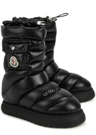 Moncler Gaia Quilted Nylon Snow Boots Black