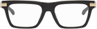 Versace Black Rectangular Glasses