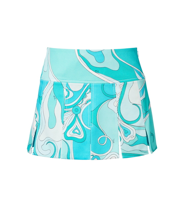 Photo: Pucci Orchidee cotton-blend gabardine miniskirt
