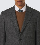 Rubinacci Herringbone virgin wool blazer