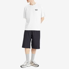 Maison Kitsuné Men's Handwriting Embroidery Oversize T-Shirt in White/Black