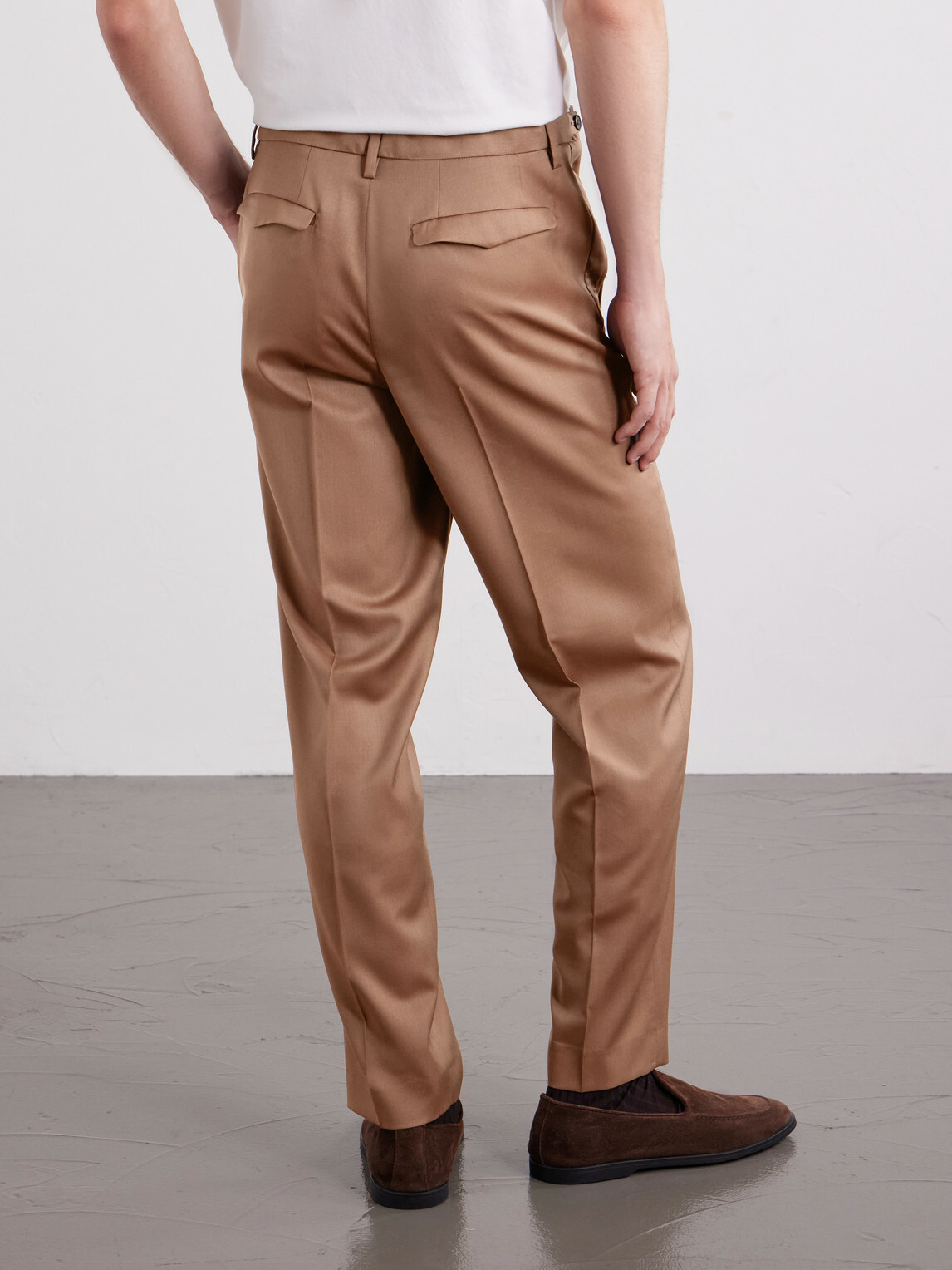 Barena - Straight-Leg Pleated Virgin Wool Suit Trousers - Brown