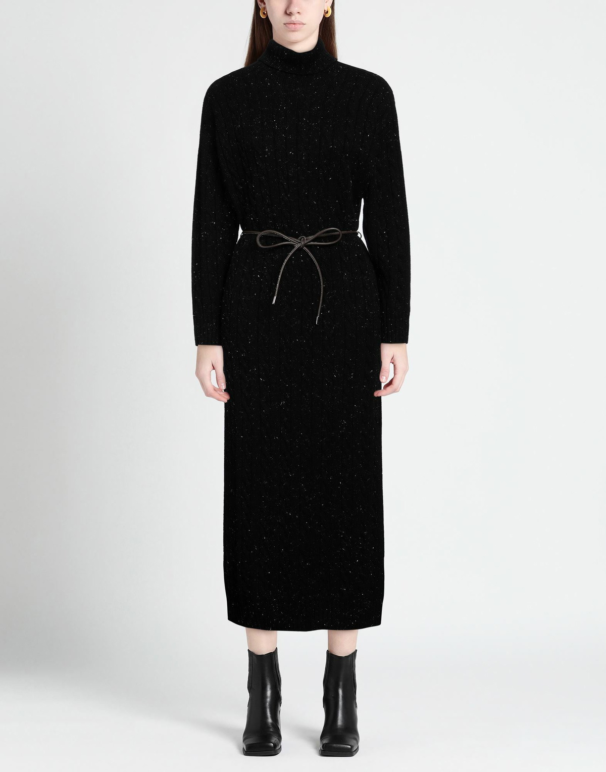 Peserico Womens Midi dress in Black