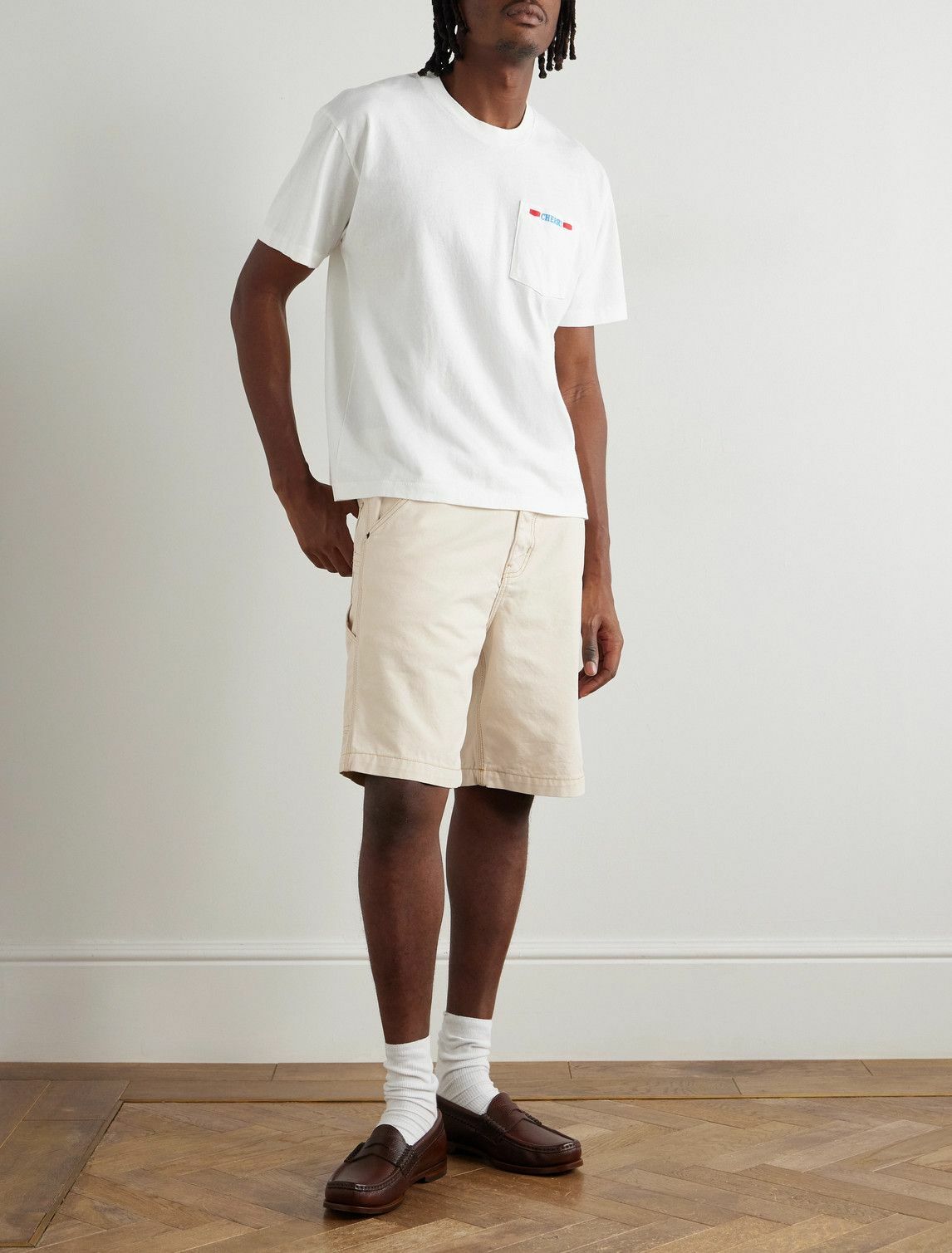 Cherry Los Angeles - Carpenter Straight-Leg Denim Shorts - Neutrals