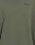 Off-white Mens Sweatshirt Military in Green