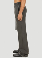 Wrap Front Track Pants in Grey