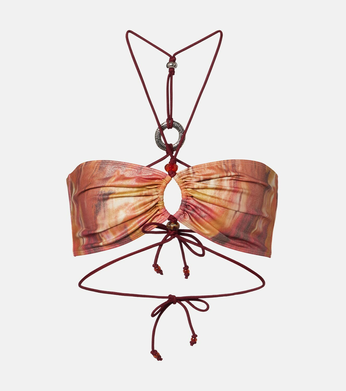 Isabel Marant Analia printed bikini top