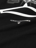 ACRONYM - Printed Layered Cotton-Jersey T-Shirt - Black