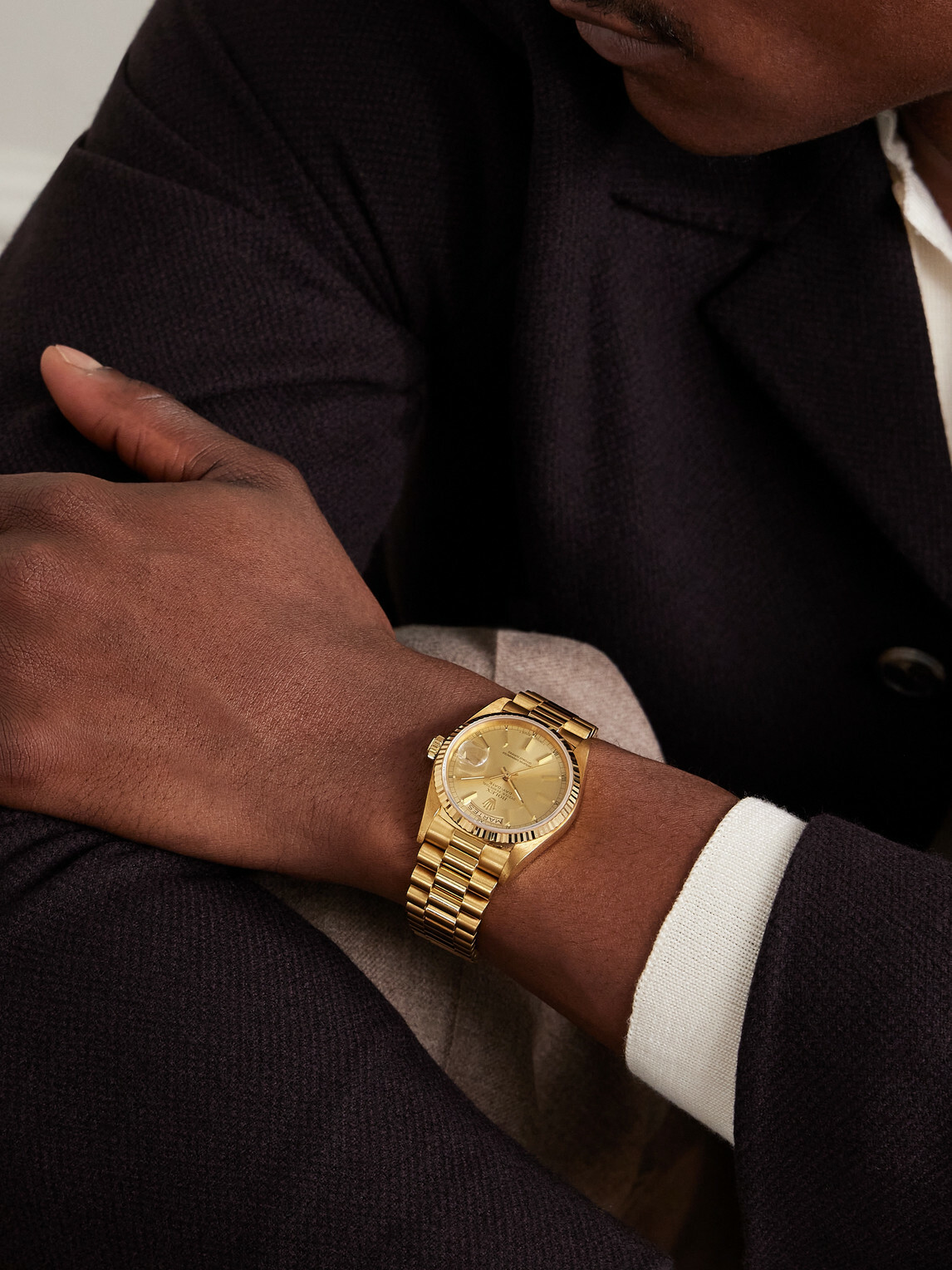 Stephanie Windsor - Pre-Owned 1987 Rolex Oyster Perpetual Day-Date Automatic 36mm 18-Karat Gold Watch, Ref. No. 18038