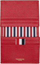 Thom Browne Red Anchor Double Card Holder