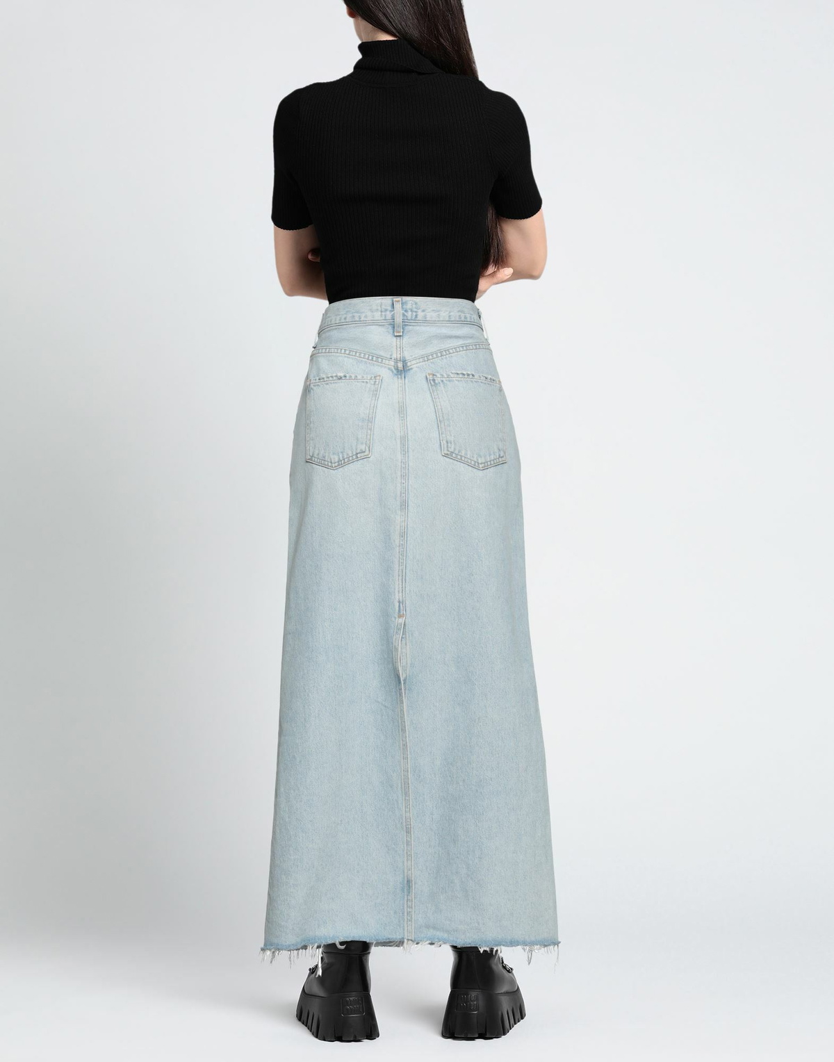 Agolde Womens Denim skirt in Blue