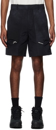 A-COLD-WALL* Black Irregular Dye Shorts