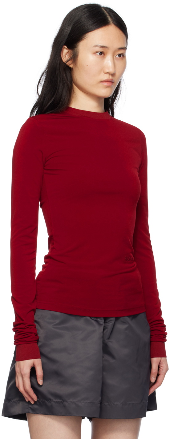 Birrot Red Slim Long Sleeve T-Shirt
