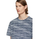 Missoni Blue and White Striped T-Shirt