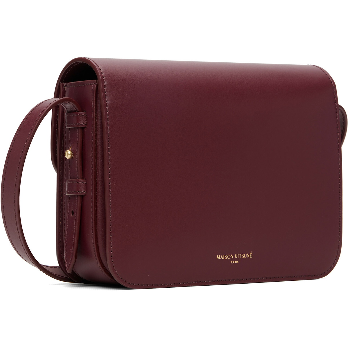 Maison Kitsuné Burgundy Edie Bag