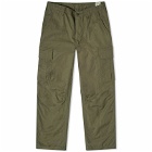 orSlow Men's Vintage Fit 6 Pockets Cargo Pants in Army Green