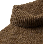 Beams Plus - Melangé Wool and Cashmere-Blend Rollneck Sweater - Brown