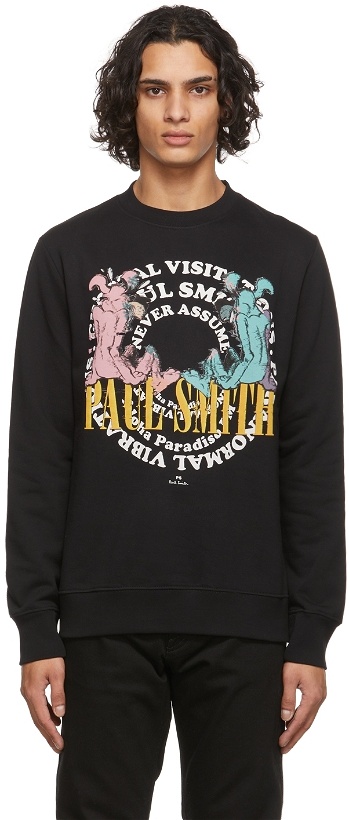 Photo: PS by Paul Smith Black Graphic Dogs Sweatshirt