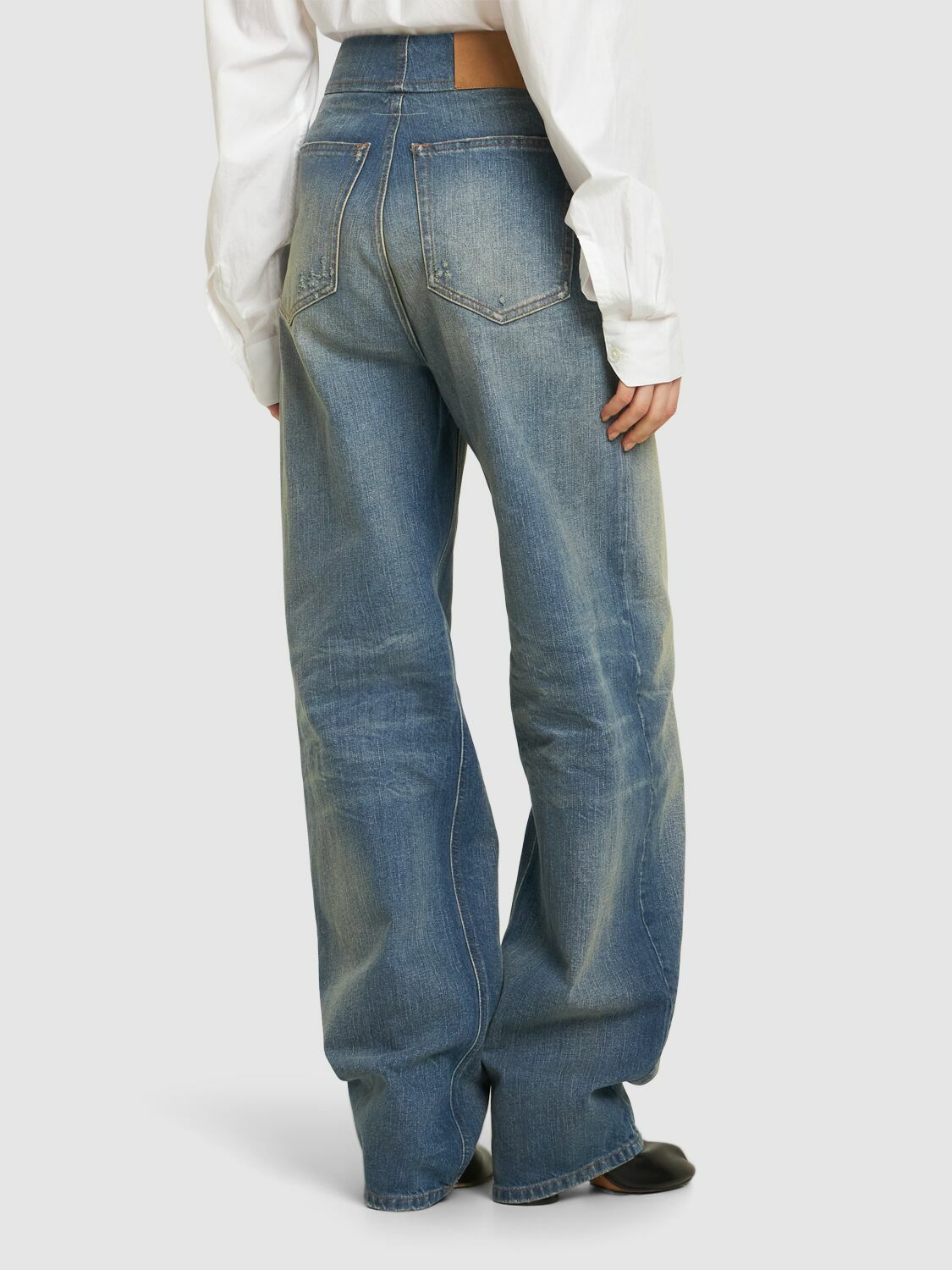 MM6 MAISON MARGIELA High Rise Straight Jeans MM6 Maison Margiela MM6 MAISON MARGIELA High Rise Straight Jeans MM6 Maison Margiela