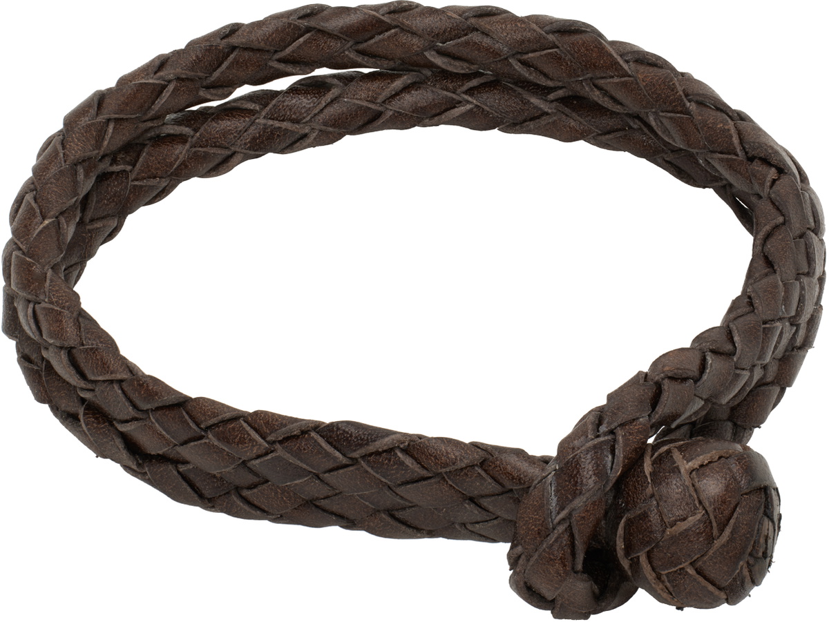 RRL Brown Braided Bracelet