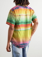 Corridor - Todos Convertible-Collar Striped Lyocell Shirt - Multi