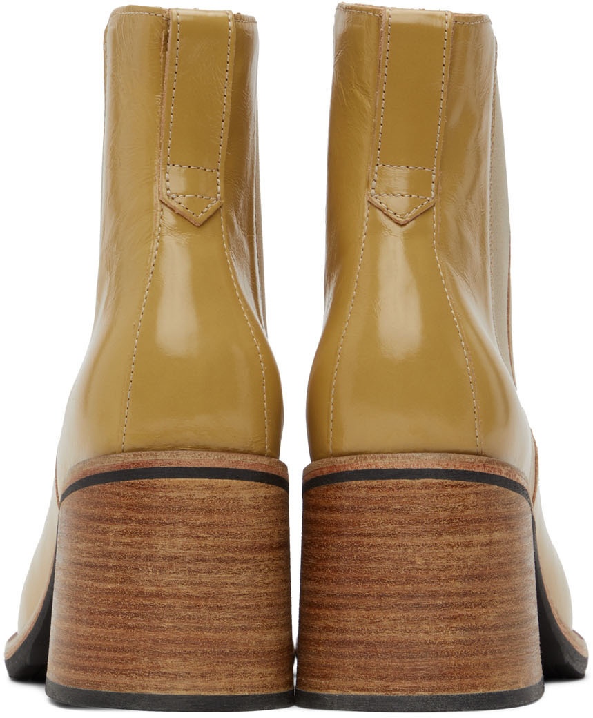 Our Legacy Yellow Low Shaft Chelsea Boots Our Legacy
