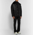 Maison Margiela - Faux Shearling and PU-Trimmed Quilted Canvas Jacket - Men - Black